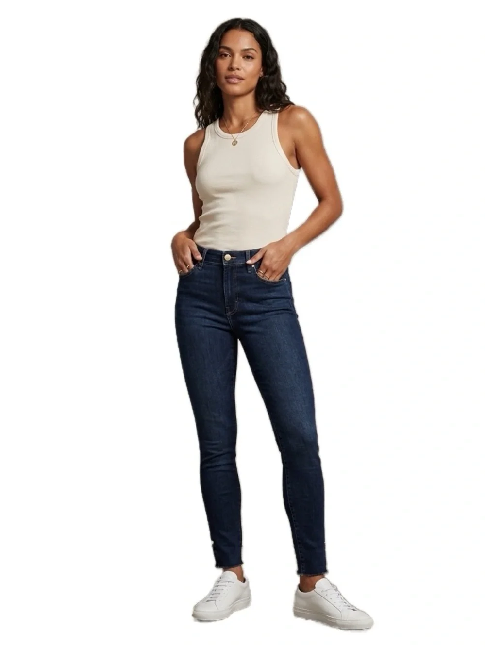 FRAME Le High Skinny Jeans with Ankle Zippers